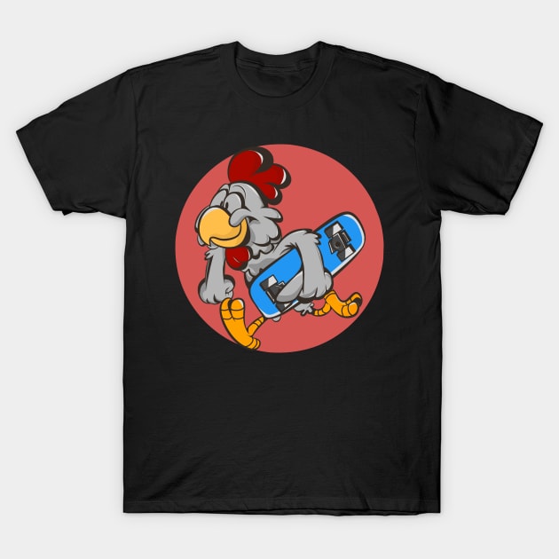 Chicken Skate Punk, Untaart T-Shirt by Untaart